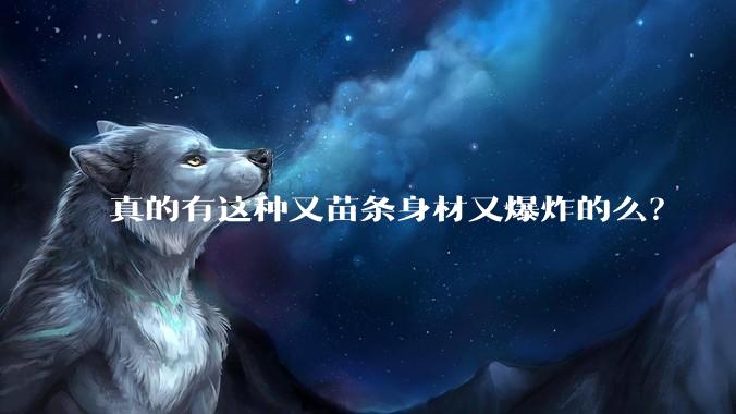 真的有这种又苗条身材又爆炸的么？